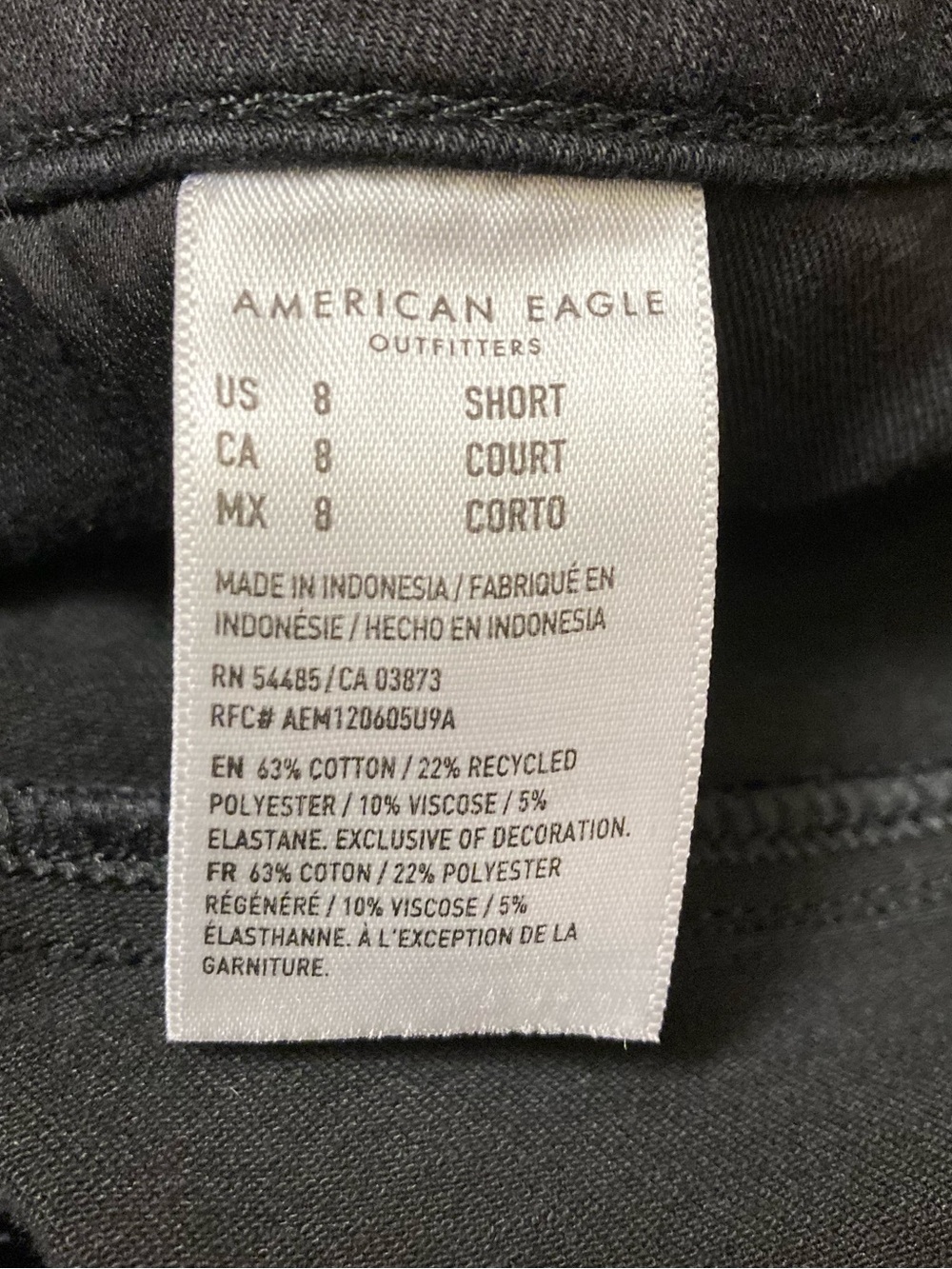 AE Hi-Rise Jegging The Dream Jean, in Black size 8 - Picture 7 of 8